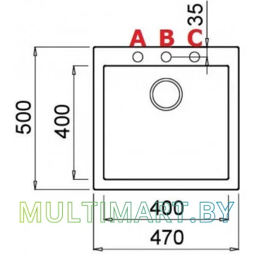Кухонная мойка Elleci Quadra 102 Dark Grey K99  картинка 2